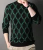 Załoga męska swetry pulloczy krawędzi sweter z długimi rękawami designerski luksusowy swobodny męski damski jesienna zima grube topy ubrania różne style