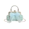 Akşam çantaları Fransız moda çantası yeni bowknot altbilgisi çapraz düğün moda çanta 230828
