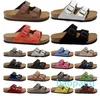 Sandaler Sandaler Designer Sandaler Män Kvinnor Slid tofflor Boston Soft Footbed Clogs Suede Leather Buckle Strap Outdoor Sliders