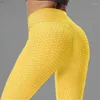 Women's Leggings Women Fashion High Waist Gym Tights Seamless Bubble Female Clothing Sporty Woman