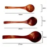Spoons Wooden Ladle Spoon Set Long Handle Soup For Pot & Bowl Cooking Serving Ladles