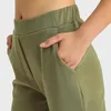 Spodnie damskie Capris NWT Women Casual Jogger z dwoma bocznymi kieszeniami 4way Stretch Leggings Lady Elastery 230905