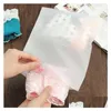 Packing Bags Wholesale Travelling Storage Bag Frosted Plastic Reclosable Zipper Self Seal Packaging Pouch For Gift Clothes Jewelry D Otqpm