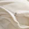 Bettwäsche-Sets 3D Dreidimensionale Pinch Plissee Crafts Bettbezug Einfarbig Samt Fleece Set Quilt Bettlaken Kissenbezüge 230906
