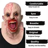 Partymasken Halloween Zombie-Maske Requisiten Grudge Ghost Hedging Zombie-Maske Realistische Maskerade Kopfbedeckung Open Mouth Ghost Scary Horror Party 230905