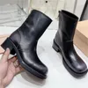 Autumn and brand fashion new designer boots sales dance women's shoes thick leather moving shoes leather buckle decorative casual shoes large size 40 with box