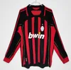 06 07Maillots de football rétro 95 96 97 Gullit 01 02 03 12 14 15 Van Basten football KAKA Inzaghi 06 07 PIRLO SHEVCHENKO BAGGIO MIlans JERSEY