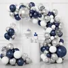 Otros suministros para fiestas de eventos Balon Ulang Tahun Garland lengkungan Kit Baby Shower dekorasi pesta ulang tahun biru Globo 1 anak laki laki 230905