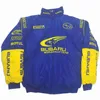 F1 Racing Suit Academy Style Autumn and Winter Coat Cotton Subaru helt broderad A083A084 KN9B