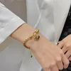 Filo romantico ciondolo a cuore stile barocco braccialetto gotico color oro Pulsera per le donne braccialetto semplice regalo di gioielli di moda