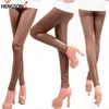 Kvinnors leggings Autumn Winter Faux for Women Lady Leggins Pants Sexy Fashion Slim