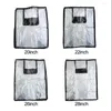 Sacs de rangement pratiques utiles housse de protection de bagages Transparent noir voyage étanche 1 pièces bagages anti-rayures