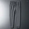 Pantalon homme glace soie 9 points pantalon été Ultra-mince respirant maille séchage rapide sport loisirs ample climatisation