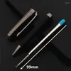 Högkvalitativ 717 Black Grey Business Office Ballpoint Pen Student School Stationery Supplies Blue Ink