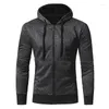 Men's Hoodies England Casual Men Hooded Sweatshirt Jackets Spring Autumn Solid Color Slim Snowflake Cloth Cotton Sweatshirts Male Tops