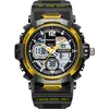 Wristwatches PAS Top Brand Watch Men Military Sports Watches Led Display Digital Analog Quartz Multifunction Reloj Hombre 230905