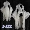 Plus size Dresses Elegant Size Women Party Dress 5XL Mesh Lace Cosplay White Evening Sexy Ladies Hollow Out Female Prom Vestido 230905