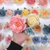 Декоративные цветы, 68 шт., комбинированный набор из искусственного шелка разных цветов, шляпа «сделай сам», шапка бакалавра, аксессуары для волос, декор, искусственный цветок