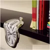 Horloges murales Roman surréaliste fusion déformée surréaliste Saador Dali Style montre décoration cadeau maison jardin 230105 livraison directe décor DH4DL