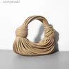 Marka çantaları kadın çanta tasarımcısı çifte bayan düğüm totes bottaega venata 2023 çanta erişte hamur tatlısı bayanlar yüksek kaliteli akşam çantası deri round1vxh