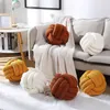 Cushion/Decorative Pillow Knot Pillow Ball Soft Home Decorative Pillows Handmade Knotted Ball Throw Pillow Cushion Home Decor for Bed Couch JAF012 230905