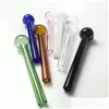 Other Home Garden Oil Burner Glass Pipes 10Cm Colorf Pyrex Pipe For Smoking Hand With 7 Color Purple Bubbler Drop Delivery Dhraj