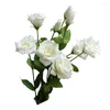 Kwiaty dekoracyjne 3 szt. Platycodon grandiflorum sztuczny kwiat ślub 58 cm PVC luksusowy balonflower domowy wazon aranżuj