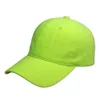 Breda breim hattar hink hattar damer mint grön ostrukturerad baseball mössa tvättad bomull 6 panel boll mössa retro kvinnors hattar neon gul neonrosa 230905