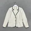 Nouveau femmes Blazer veste col en V simple boutonnage Blazers femme mode mince bureau dame élégant costume manteaux vêtements d'extérieur