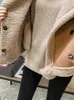 Vrouwen Vesten Vest Vrouwen Winter Kleding 2023 Mouwloos Vest Koreaanse Mode Zware Jassen Losse Bont Vest