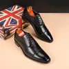 Модельные туфли, мужские классические кожаные туфли в британском деловом стиле, мужские туфли дерби в стиле ретро, офисные туфли на плоской подошве, мужские оксфорды для свадебной вечеринки, размер ЕС 3748 230905