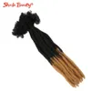 Human Hair Bulks Crochet Handmade Dreadlocks Ombre Synthetic Faux Fake Locs Braids Extensions Afro Braiding Hair for Women Men Hip hop 22inch 230906