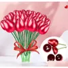 Ghirlande di fiori decorativi Metallo rosa Simation Fiore Sollevamento gioielli Confezione regalo per San Valentino Madri Anniversario di matrimonio Chri Dhlpw