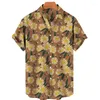 Chemises décontractées pour hommes Floral Hawaiian Hommes Manches courtes Imprimer pour la mode coréenne Vêtements surdimensionnés Tops Vente Importé Chine Plus Taille