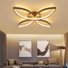 Lustres Dragonscence Plafonniers modernes en aluminium 4 feuilles Lampe LED Luminaires Éclairage intérieur pour salon Chambre Cuisine