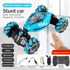 ElectricRC CAR 4WD 1 16スタントRC車を備えたLED光ジェスチャー誘導変形ツイストクライミングラジオ制御車電子おもちゃ230906