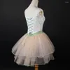 Stage Wear Princess Dance Tutu Robe Ballet Broderie Ruban Performance