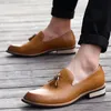 Scarpe eleganti Uomo Gentiluomo Stile britannico Scarpe da sposa in pelle Paty Oxford Mocassini formali Zapatos Hombre 230905