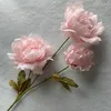 Dekorativa blommor Simulerade Silk Peony Flower vardagsrum Heminredning och dekorationer inomhus matbord Kaffe konstgjorda