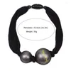 Hänghalsband stora simulerade pärlchoker för kvinnor chunky krage boll uttalande halsband kvinnliga smycken ukmoc