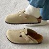 2023 Nowy projektant sandałów czarny zamsz Clogs Classic Women Men Slipper Luksusowy bostoński buty habana nacierzyte skórzane slajd sfb z pudełkiem