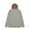 2023-Heren Hoodies Designer Dames Plaid Capuchon Rits Hoodies Katoen Vintage Trui Herfst Winter Mode Sweatshirts