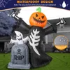 Autre événement Party Supplies Ourwarm Halloween Pumplable Pumpkin Skeleton Tombstone Ghost Outdoor Haunted House Yard Scary Prop Party Fêtes Décoration de vacances 230905