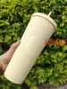 Stanleiness Tumblers 710 ml Plastic Coffee Mug Bright Diamond Starry Straw Durian Cups Gift Product Uap8