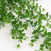 Decorative Flowers Artificial Plant Eucalyptus Rattan For Home Wall Hanging Green Leaves Ivy Wedding Party Background Christmas Decor