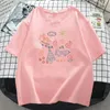 女性のプラスサイズTシャツ6xl 150kg漫画TシャツvネックレディースストリートウェアラージティートップメスカワイイTシャツ230906