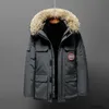 Expeditionary Goose Down Jacket Arbetskläder Canadian Parka 90% White Duck Down Mink Collar Skiing