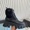 Botas de cuero de grano de tobillo completo elasticidad punta redonda zapatos al aire libre para mujer botines planos de diseñador calzado de fábrica 5