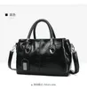 Duffel Bags Vintage Oil Wax Leather Luxury Handväskor Kvinnor Designer Ladies Hand för 2023 Bag Sac En Main Femme Bolsa Feminina