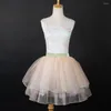 Stage Wear Princess Dance Tutu Robe Ballet Broderie Ruban Performance